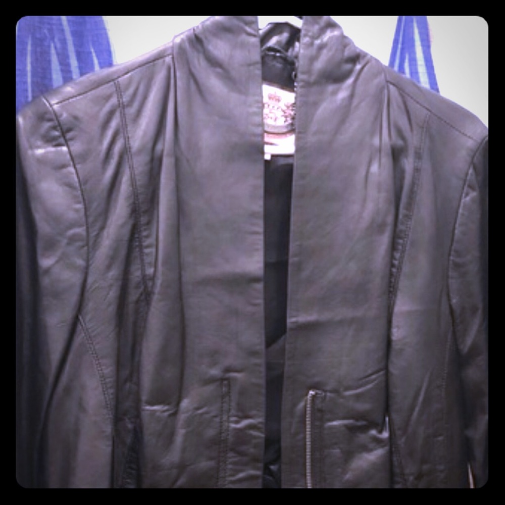 100% leather jacket, super sexy!!
